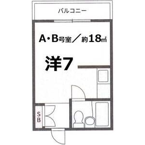 ワンルーム 間取り図