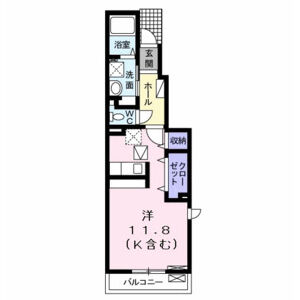 ワンルーム 間取り図