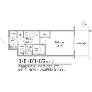 1K 間取り図