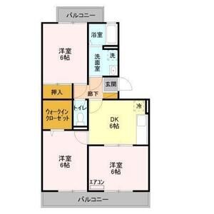 3DK 間取り図