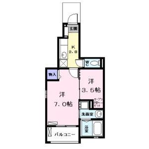 2K 間取り図