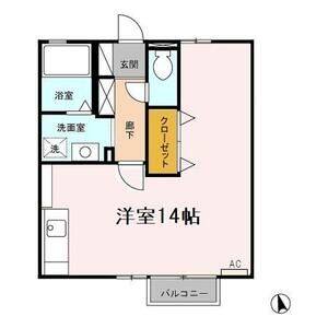 ワンルーム 間取り図