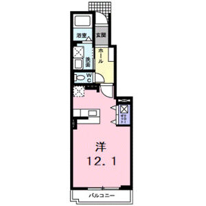 ワンルーム 間取り図