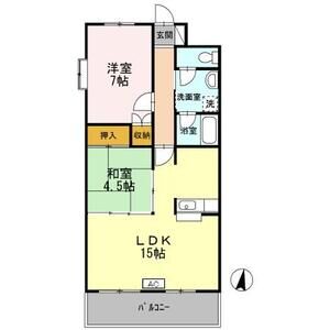 2LDK 間取り図