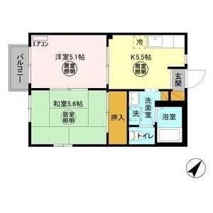 2K 間取り図