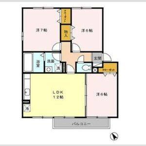 3LDK 間取り図