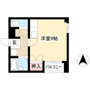 ワンルーム 間取り図