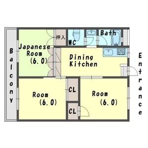 3DK 間取り図