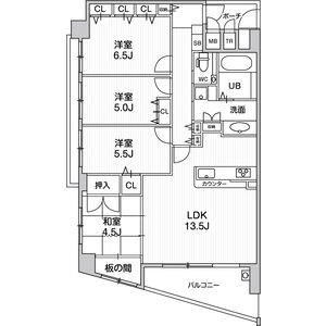 3LDK 間取り図
