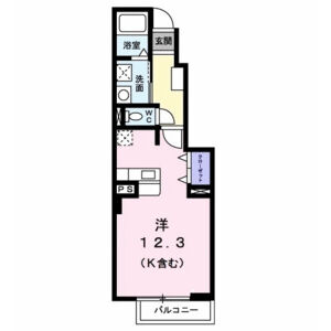 ワンルーム 間取り図