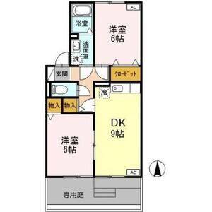 2DK 間取り図
