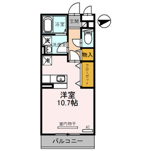 ワンルーム 間取り図