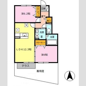 2LDK 間取り図