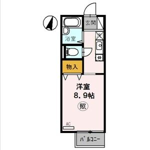 ワンルーム 間取り図