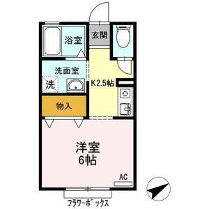 1K 間取り図