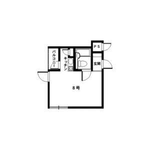 ワンルーム 間取り図