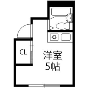 ワンルーム 間取り図