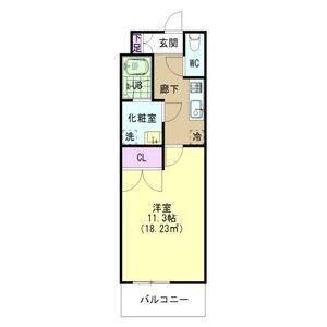 1K 間取り図