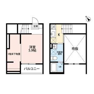 ワンルーム 間取り図