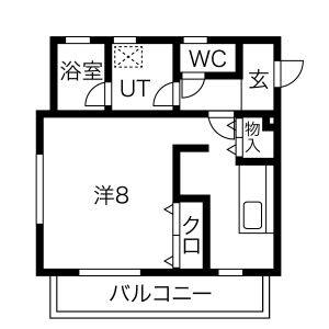 ワンルーム 間取り図