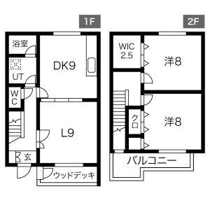 3DK 間取り図