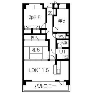 3LDK 間取り図