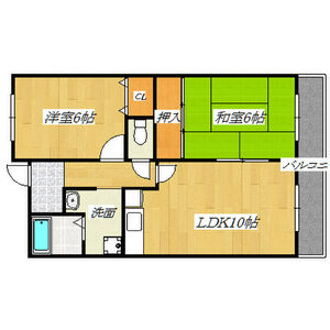 2LDK 間取り図