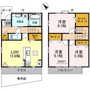 3LDK 間取り図