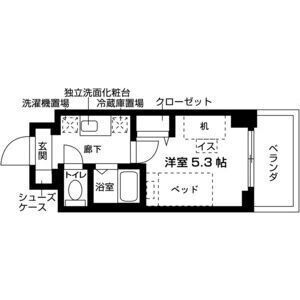 ワンルーム 間取り図