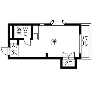 ワンルーム 間取り図