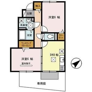 2DK 間取り図