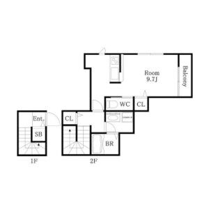 ワンルーム 間取り図