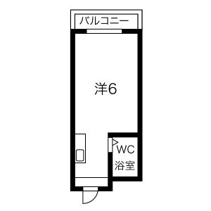 ワンルーム 間取り図