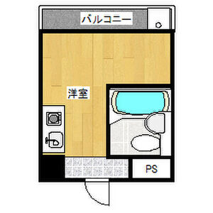 ワンルーム 間取り図