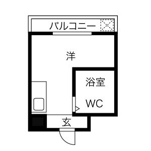 ワンルーム 間取り図