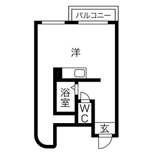 ワンルーム 間取り図