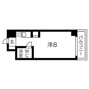 ワンルーム 間取り図