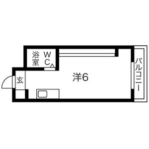 ワンルーム 間取り図