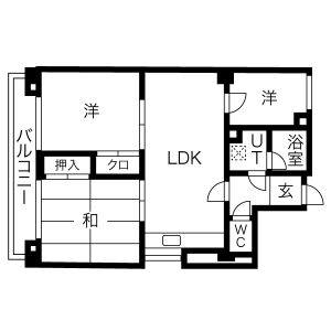 3LDK 間取り図