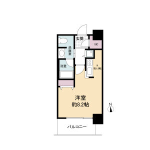 ワンルーム 間取り図