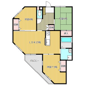 3LDK 間取り図