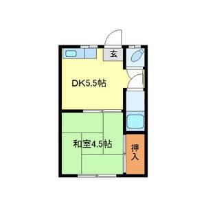 1DK 間取り図