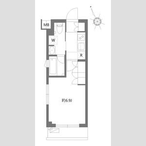 1K 間取り図