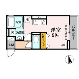 ワンルーム 間取り図