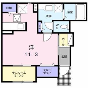 ワンルーム 間取り図