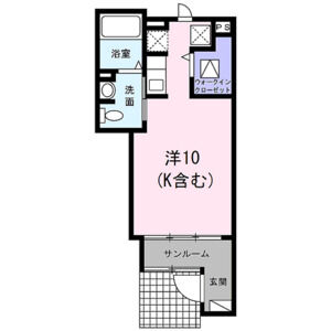ワンルーム 間取り図