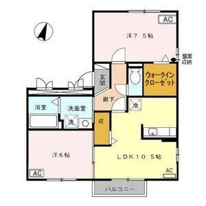 2LDK 間取り図