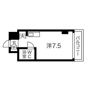 ワンルーム 間取り図