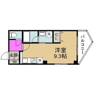 ワンルーム 間取り図