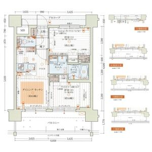 2DK 間取り図